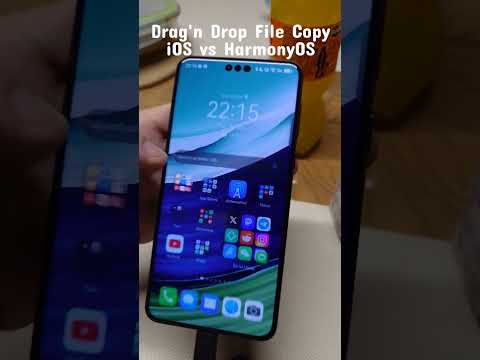 Drag'n Drop Copy #iOS vs #HarmonyOS #Huawei #Apple #iPhone #mate60pro