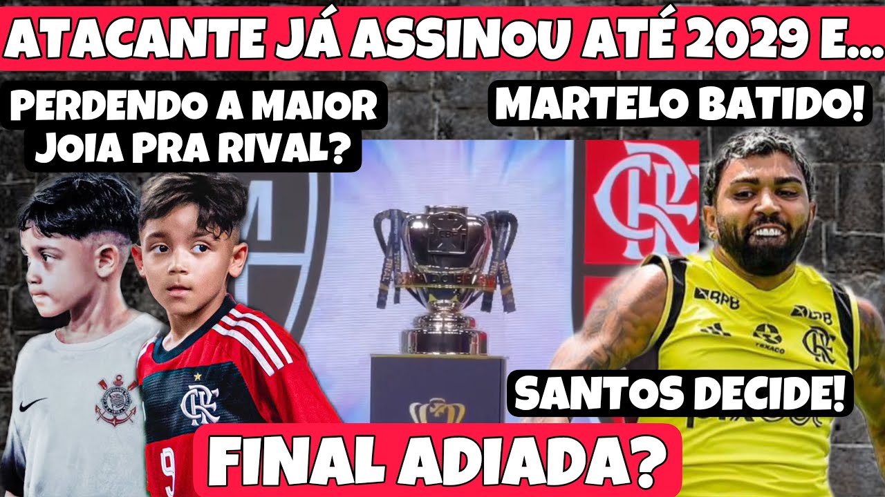 MARTELO BATIDO SOBRE GABI NO SANTOS! ATACANTE SAINDO? ASSINOU ATÉ 2029 E DEVE TER CHANCE! VÃO ADIAR?