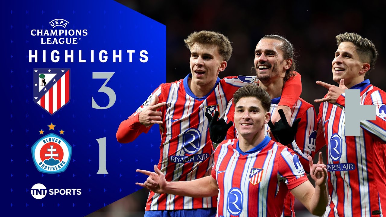 Griezmann Strikes Twice 🙌 | Atletico Madrid 3-1 Slovan Bratislava | UEFA Champions League Highlights