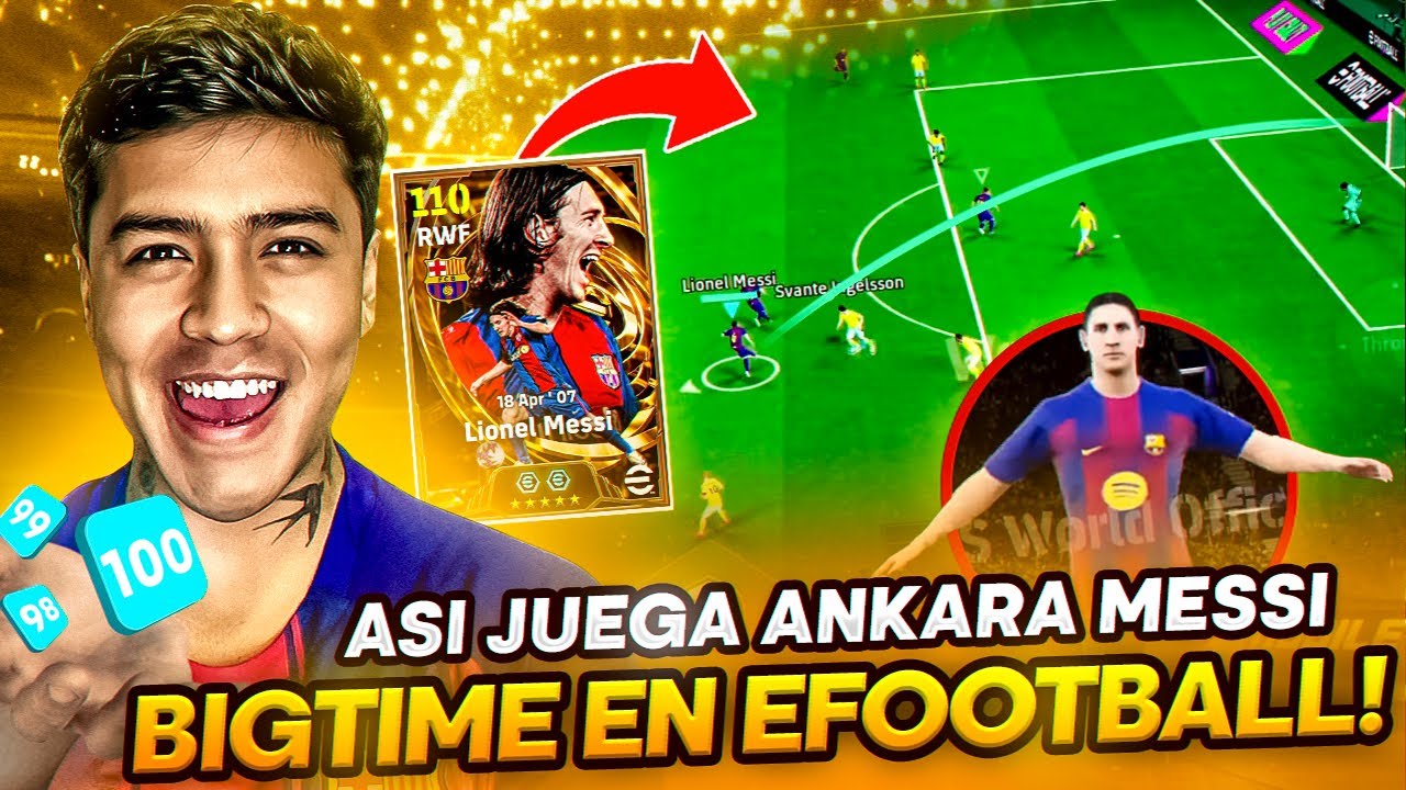 Hackeamos eFootball😱⚡Y Jugamos con el NUEVO MESSI BigTime✅🤯Nueva Celebración y Look!💣