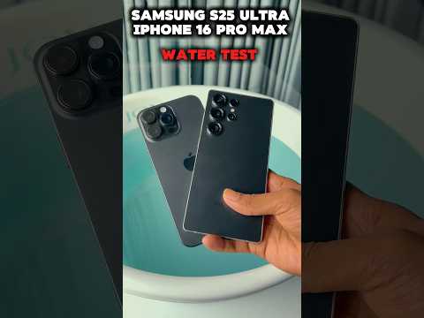 DROPPING iPhone 16 Pro Max & S25 Ultra in WATER – Shocking Result! 🤯