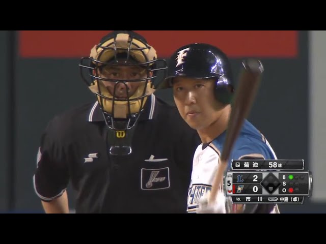 【5回裏】チーム第1号!! ファイターズ・市川がホームランを放つ!! 2017/3/31 F-L