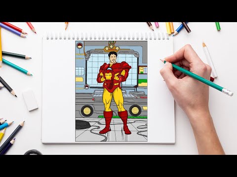 Ironman Coloring Pages | Tony Stark in His Lab | Unknown Brain - Childhood Dreams [NCS Release]