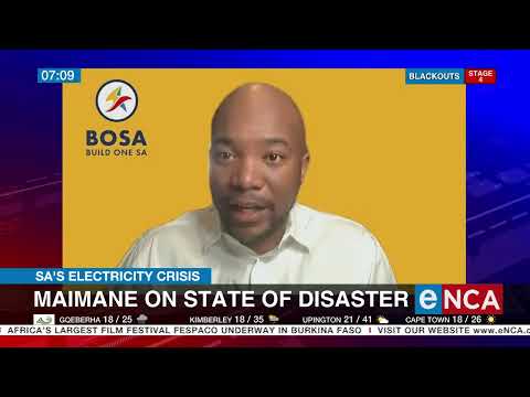 Discussion Maimane on State of Disaster