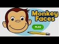 Curious George Full Episode English Cartoon Games Monkey Faces Ribbit Hide Seek Hat Grab