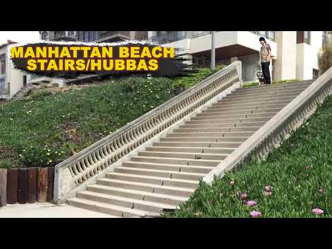 Skating the Manhattan Beach Stairs and Hubbas! - Spot History Ep. 30