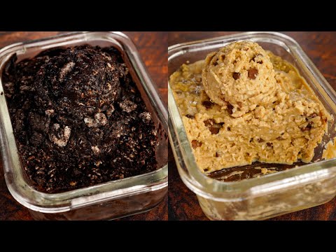 5 Minute No Bake Protein Oatmeal Cookie Dough