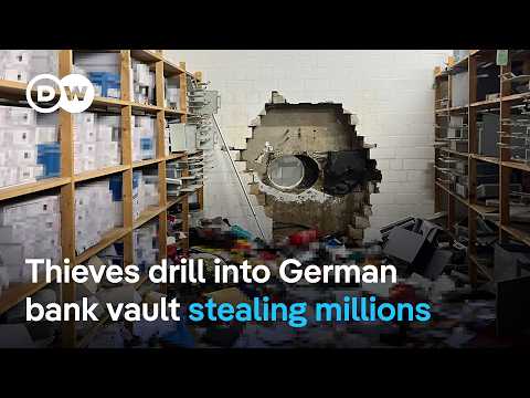 德國驚現百萬歐元銀行金庫竊案！DW News (Millions of euros stolen in elaborate bank vault heist in Germany | DW News)