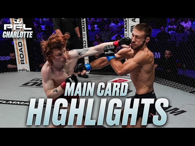 PFL Charlotte Main Card Highlights: Battle vs. Rosta & More