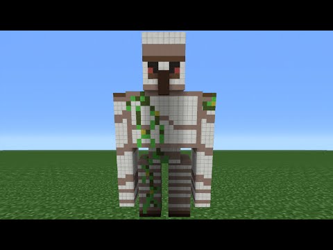 Minecraft Tutorial: How To Make An Iron Golem Statue
