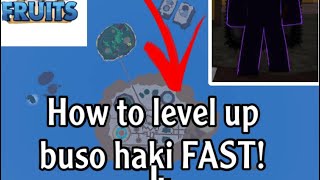 Blox fruit update 17 part 3 how to level up buso haki fast