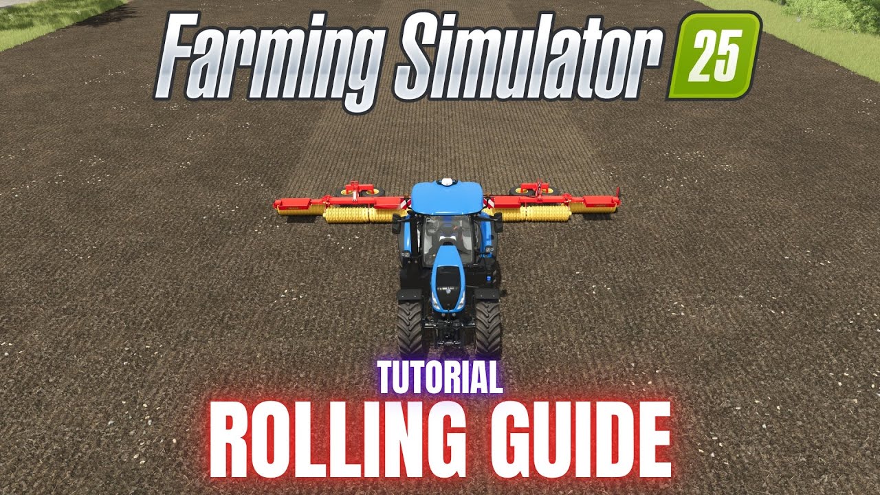 HOW TO ROLL FIELDS - TUTORIAL - Farming Simulator 25