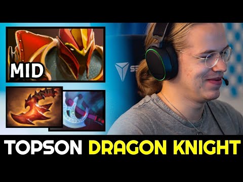 TOPSON MID Dragon Knight — Manta Build vs ANA Dota 2