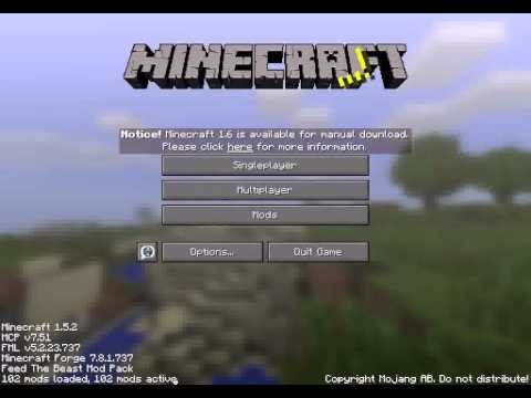 Minecraft Feed The Beast DireWolf20 ModPack Let's Play-Intro Video