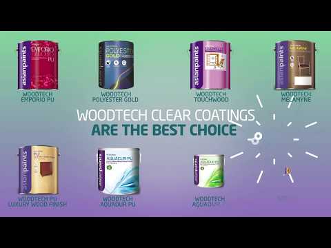 1L Asian WoodTech Emporio Gold PU Paint