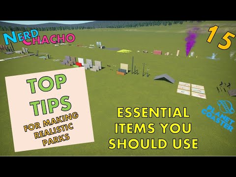 Essential Items To Use For Realism - Top Tips & How To For Realistic Looking Parks in Planet Coaster