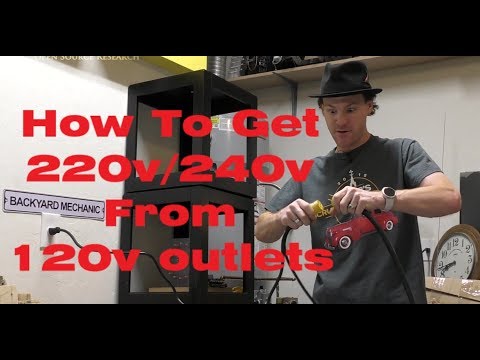How To Get 220V/240V From Two 120V Outlets. No Electrical Panel Work Required...