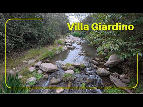 [4K] Villa Giardino | Caminata sobre piedras y sonidos de agua | Virtual Walking