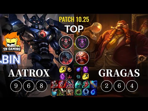 SN Bin Aatrox vs Gragas Top - KR Patch 10.25