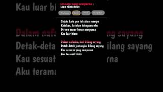 Download lagu lirik lagu 'sesuatu yang sempurna' part 2#shorts #liriklagu #hijaudaun mp3