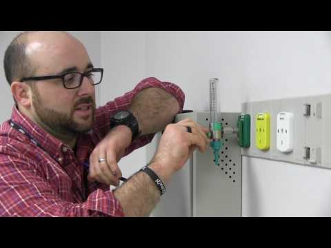 Basics of using an oxygen flowmeter for 50 psi outlets in th...