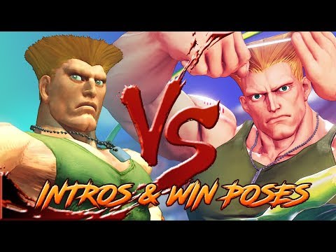 SFIV vs SFV - Character INTROS & WIN POSES Comparison! (2018)