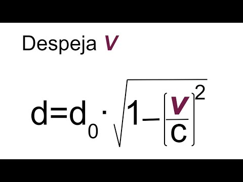 CÓMO DESPEJAR V DE LA FÓRMULA. Despejes en Ecuaciones