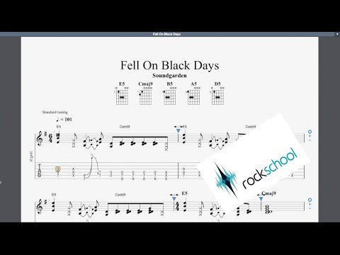  Fell On Black Days Rockschool Grade 6 Guitar