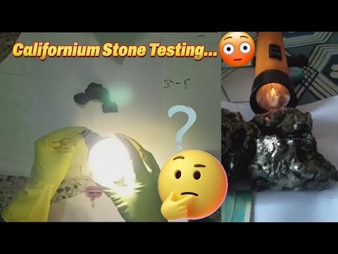 Californium Stone Testing || Radioactive Stone Testing #Californium