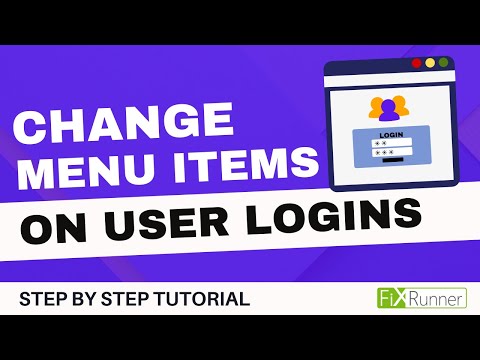 How To Change Menu Items Based On User Logins
