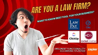 Want to know the best tool for your law firm? ClickUp, Clio, LawPay or Rocket matter based on Zapier