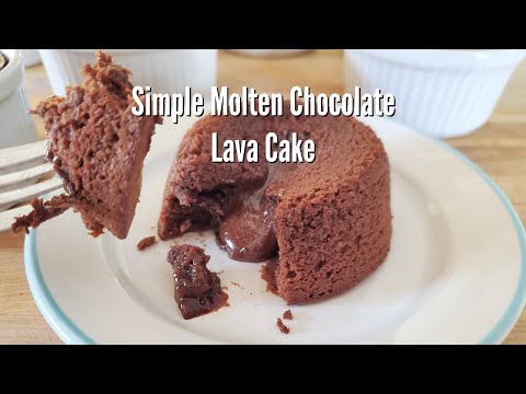 EASY Molten Chocolate Cake Recipe