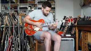 Video thumbnail for Gretsch 6121 Roundup Duo Jet guitar - 1995 made in Japan by The Old Europe
