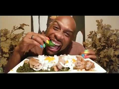 PIGS FEET AND PIG TAILS “BEAST MODE“ EATING   “MUKBANG“