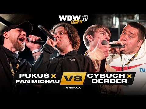 CYBUCH/CERBER 🆚 MC PUKMEN/PAN MICHAU 🎤 WBW 2vs2 Freestyle Bitwa Dwójek 2025 (Grupa A)