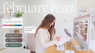 FEBRUARY RESET | monthly reset routine! *cleaning, setting goals, planning, + MORE*