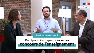 🔴 Étudiants en master : on répond à vos questions sur les concours de recrutement des professeurs !