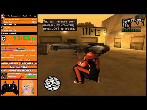 GTA San Andreas Tweleve% Orange 12 Speedrun! - Hugo_One Twitch Stream - 12/12/2018