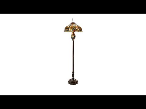 TiffanyStyle Victorian Double Lit Floor Lamp