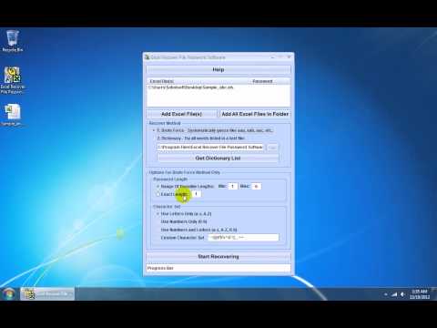 Excel Recover File Password Software