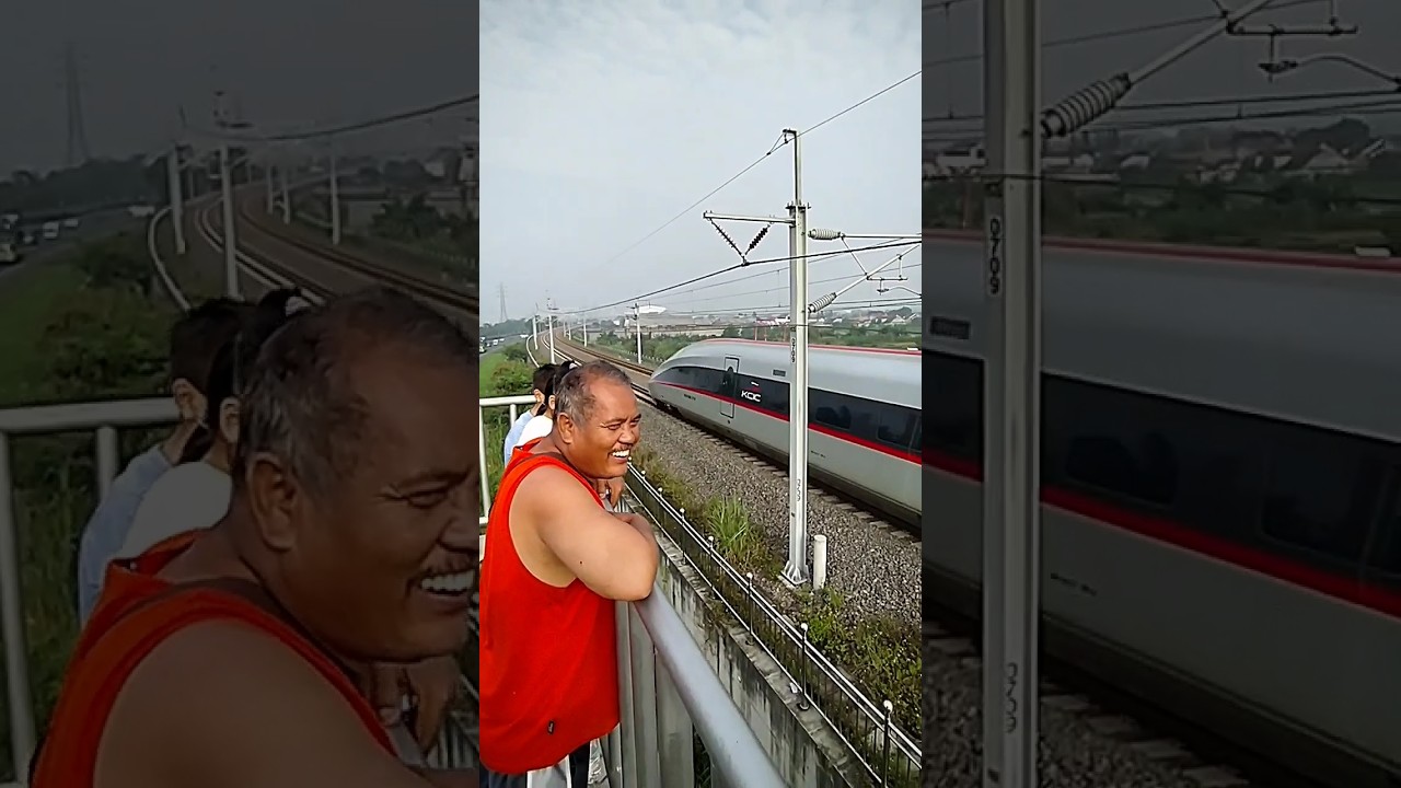 Amazing Indonesian Bullet Train WHOOSH #railway #railfans #train #keretacepat #highspeedtrain