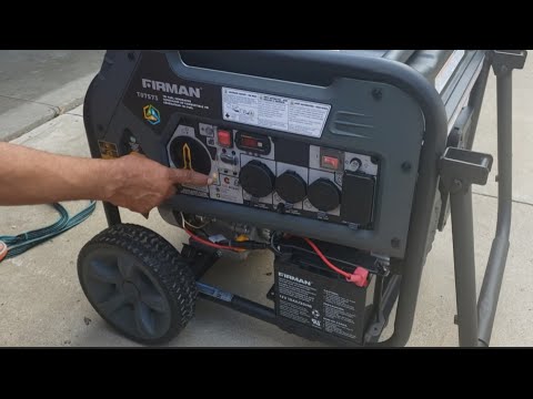 Firman 7500W Generator from Costco first time starting up