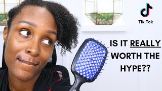 Trying the VIRAL TIKTOK Unbrush Detangling Brush | Demo & Review on Fine, Coily Type 4 Natural Hair