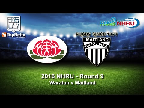 2016 NHRU Round 9 Delayed Broadcast - Waratah v Maitland