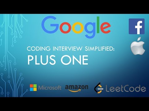 Coding Interview Tutorial 72 Plus One Leetcode