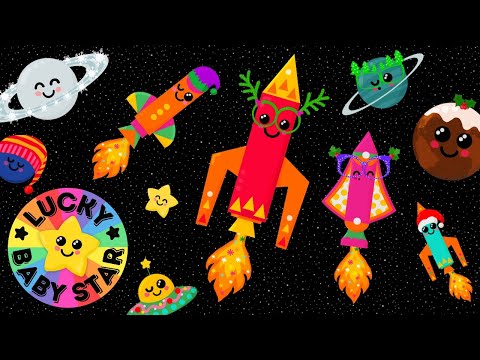 🚀 Rocket Babies' First Christmas in Space Sensory Adventure! 🎄 Lucky Baby Star’s 1st Xmas! ✨
