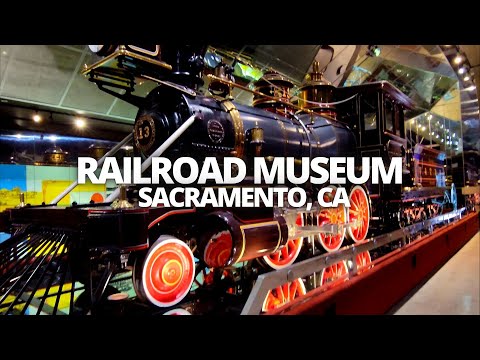 Exploring the California State Railroad Museum in Sacramento, CA USA Walking Tour