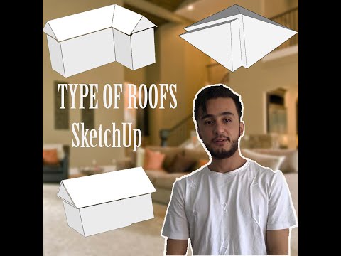 How to design different type of roofs in SketchUp