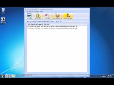 Stamp Time and Date On Multiple Images Software