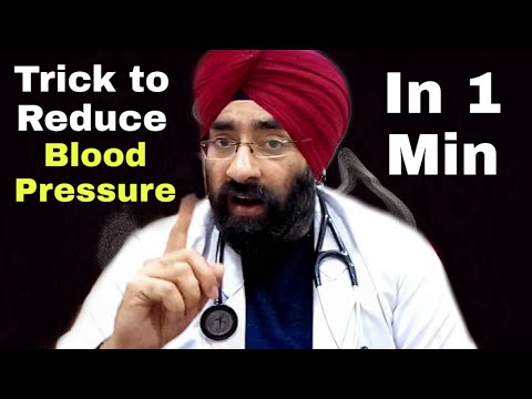 Simple trick to Reduce High Blood pressure in 1min | Dr.Education